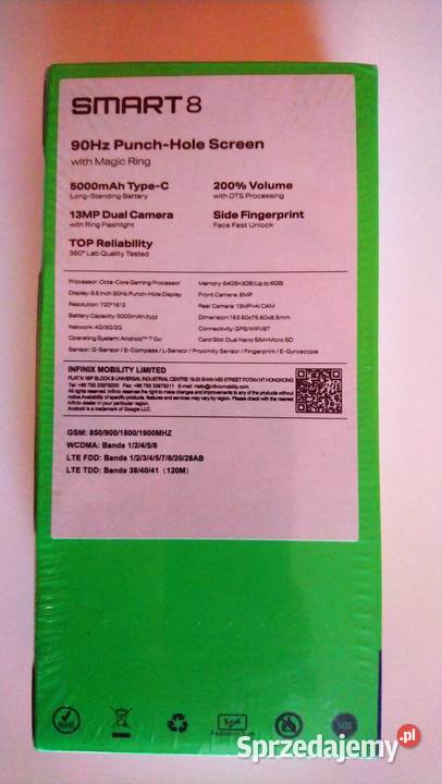 NOWY Smartfon 66 90Hz 6GB RAM bateria 5000 mAh Trzebnica