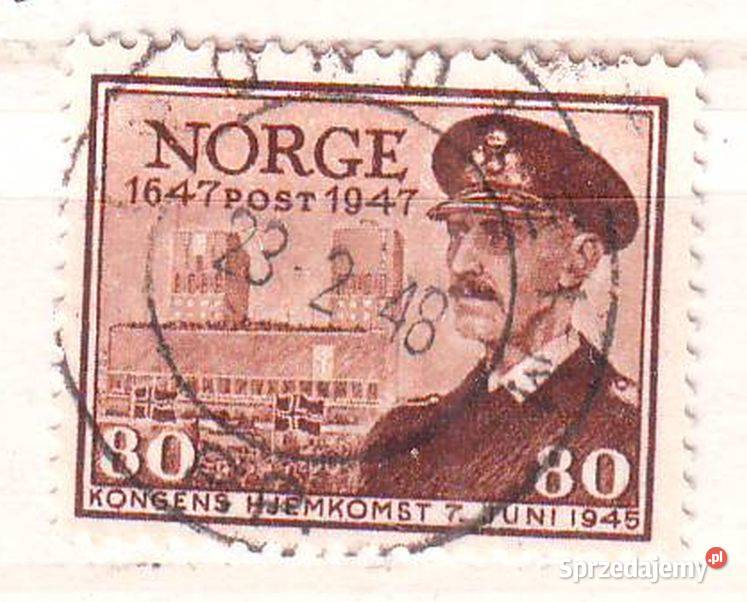 Zn Norwegia Mi 327 33 kas 1947 Gliwice