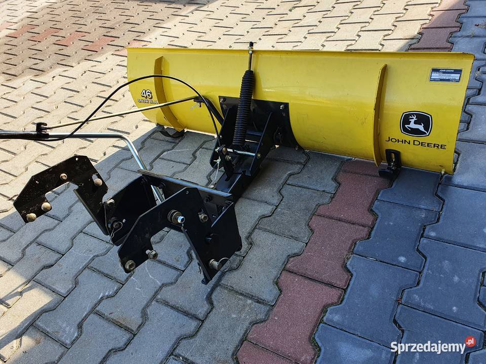 Pług do śniegu do traktorka kosiarki John Deere