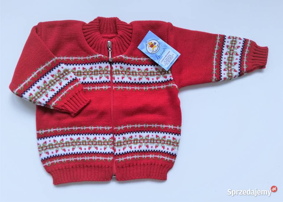 Nowy sweter Świąteczny ze stójką na zamek unisex uniseks sprzedam