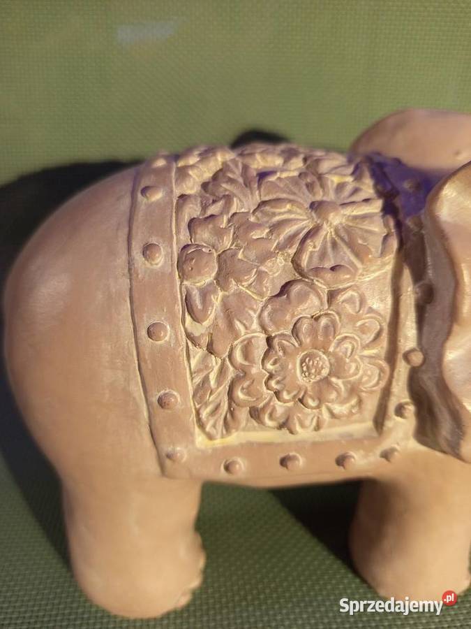 Figurka ceramiczna słonia Indyjskiego z