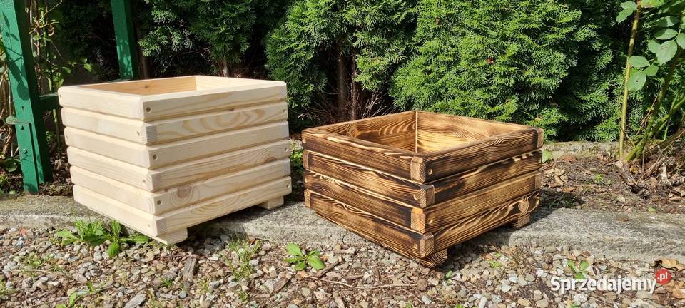 Donica drewniana donice drewniane skrzynka Gorlice