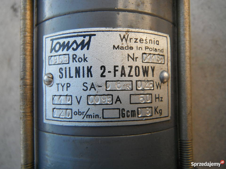 Silnik SA06R Tonsil 025W 110V 50Hz 120obrmin