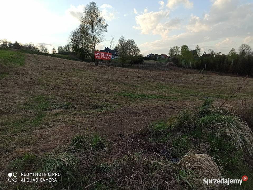 Piękna malowniczo położona działka budowlano Tuchów