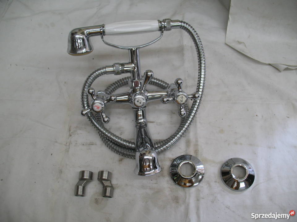 Bateria wannowa naścienna słuchawka wąż Żory