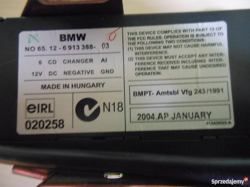 Zmieniarka CD BMW E39 Grabówno sprzedam