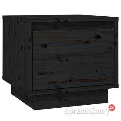 vidaXL Szafka nocna czarna 35x34x32 lite drewno Warszawa
