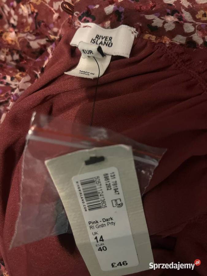 River Island sukienka modny wzór kwiaty Choszczno