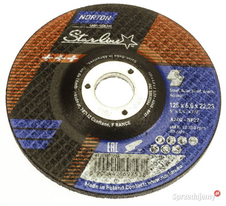 tarcza 125x6x2223 Norton Starline Polska Lubań