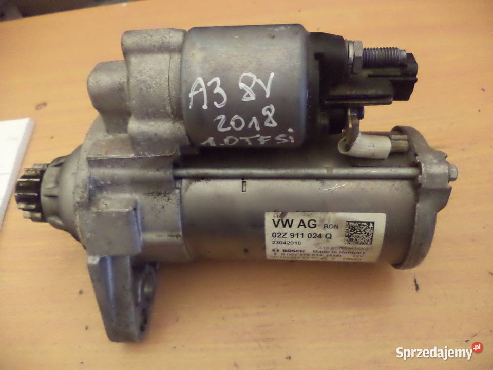 AUDI A3 8V 10 TFSI 14 TFSI ROZRUSZNIK 02Z911024Q osobowe Turek
