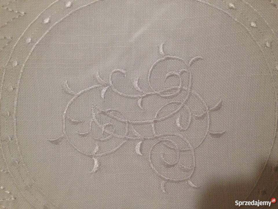 Piękna haftowana firanka Ryki