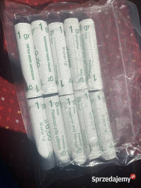 10 rolek bankowych 1 groszy Kolekcja sprzedam
