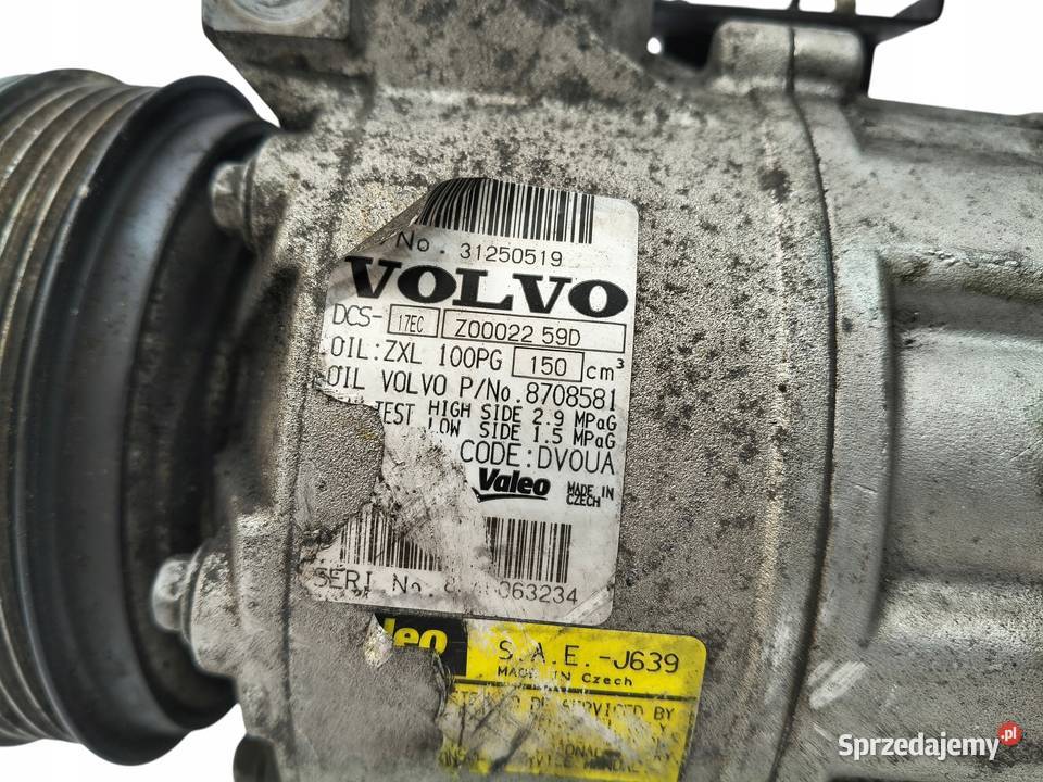 SPRĘŻARKA KLIMATYZACJI Volvo S80 24 D5 31250519 Chełm sprzedam