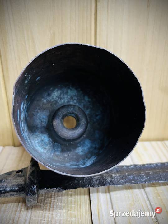 Niemiecka łuska 75mm 1936 mosiężna krótka Antyki, Sztuka, Kolekcje Kutno