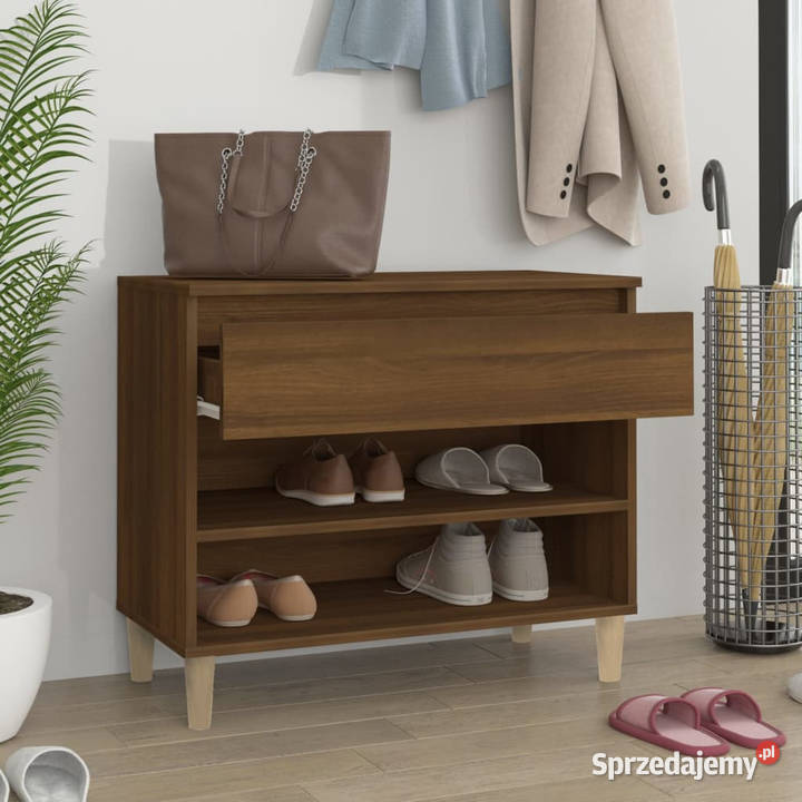 Szafka na buty brązowy dąb 70x36x60 WM819763 sprzedam