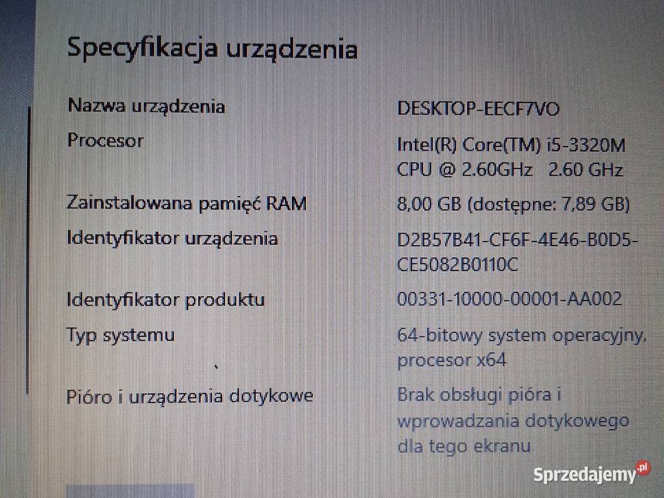 Laptop Toschiba Bodzentyn