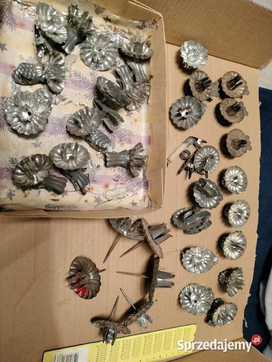 Stare żabki choinkowe do świeczek 36 sztuk Dom i Ogród Choszczno sprzedam