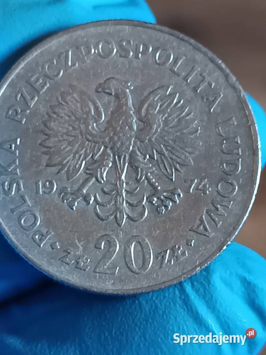 Sprzedam drugie 20 zl 1974 r Nowotko Mały Orzeł Numizmatyka Chełm