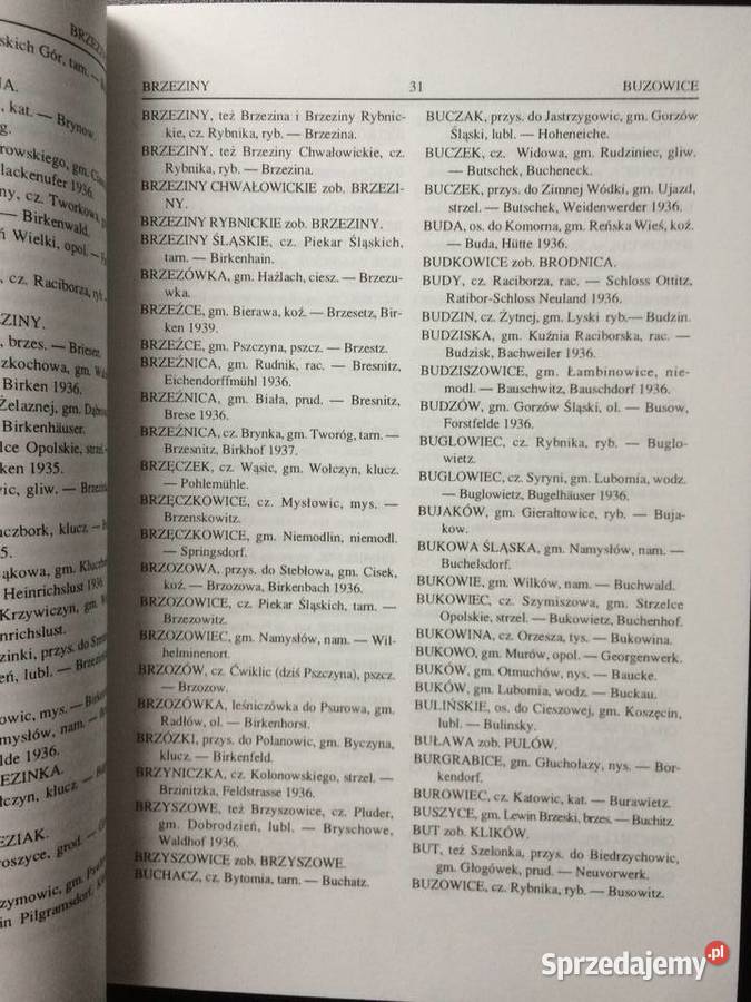 2734 Polsko Niemiecki Słownik Nazw Miejscowych