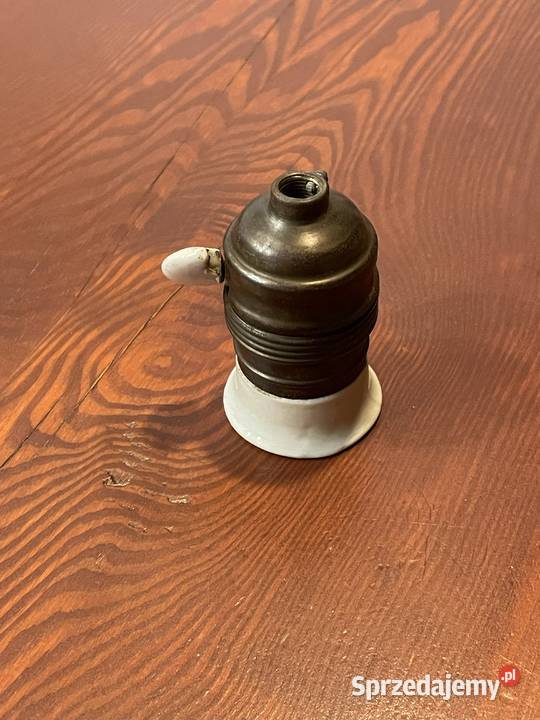 Stara oprawka stalowa z porcelanką i Antyki Chudów sprzedam