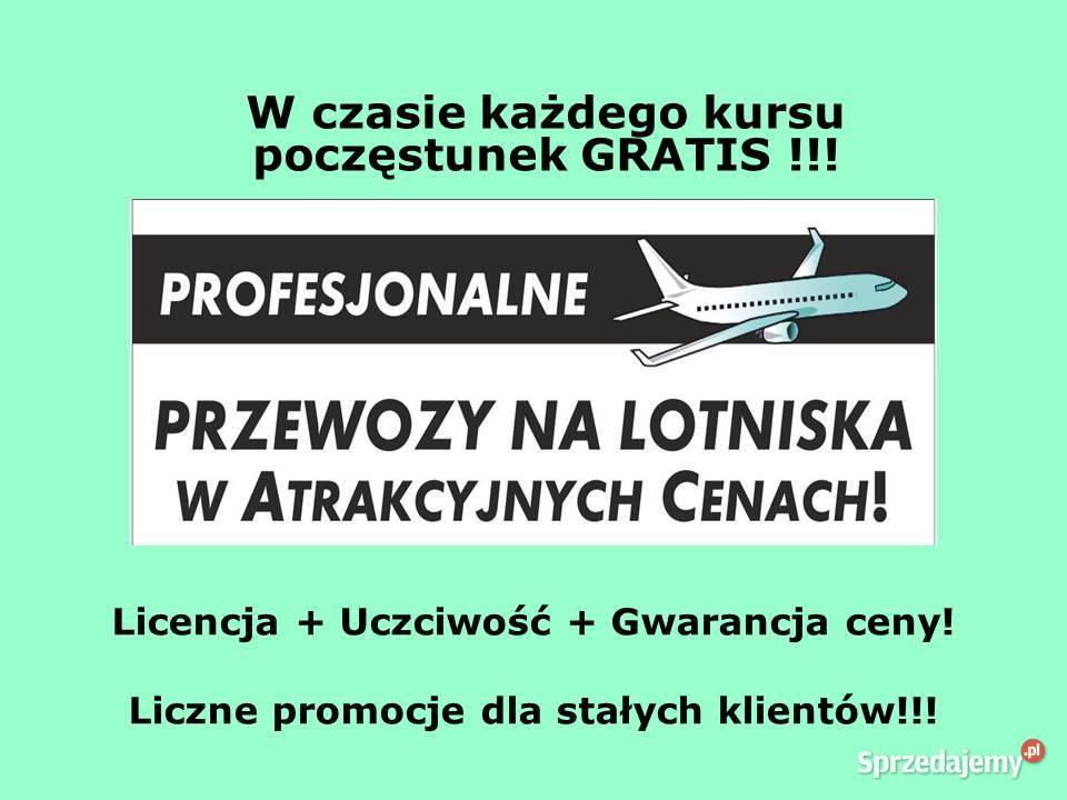 Transport na lotnisko Przewóz 9 osób Balice