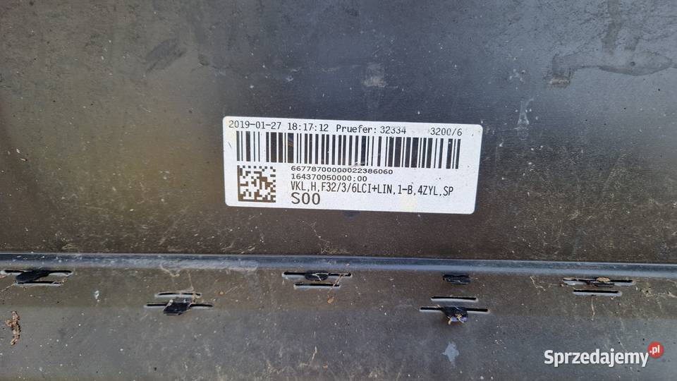 BMW F3236 ZDERZAK TYLNY TYŁ KOD LAK wielkopolskie Słowikowo sprzedam