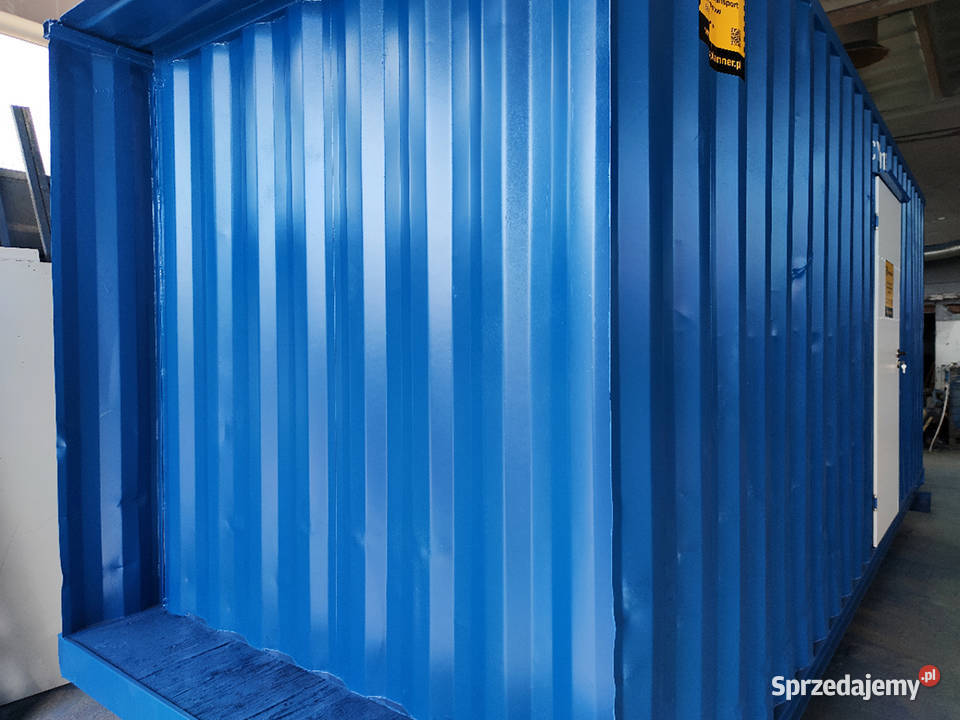 Kontener drewutnia niebieska