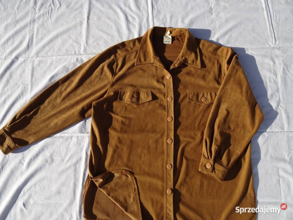 Koszula karmelowa zamsz 44 46 małopolskie Nowy Sącz sprzedam