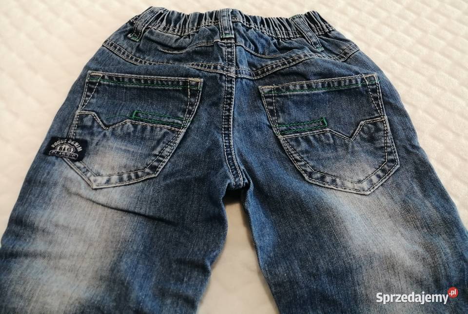 Spodnie dżinsowe niebieskie 4 98 LUSA Odzież