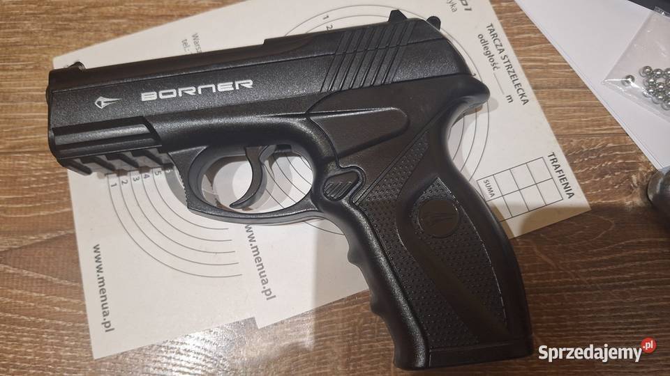 Wiatrówka pistolet Borner na kulki stalowe 45mm Legionowo