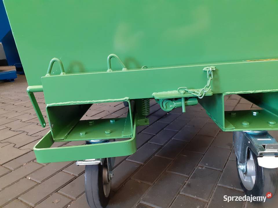 Wychylny pojemnik stalowy kołyska koleba 11 m3 łódzkie