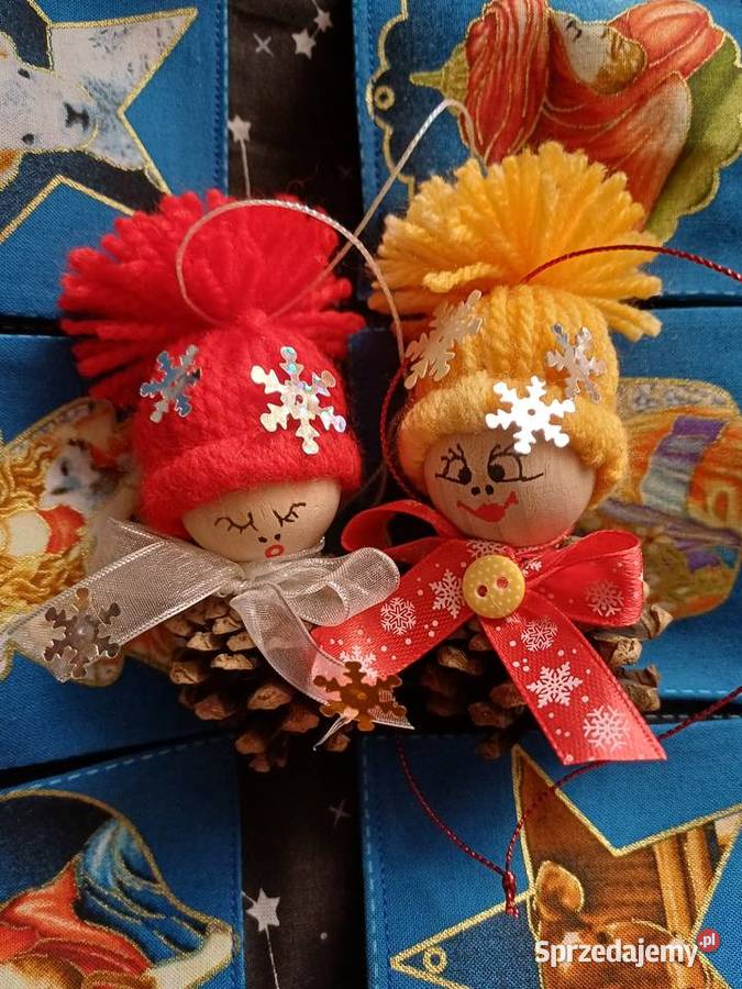 Szyszkowe ludziki zawieszki na choinkę małopolskie Kraków