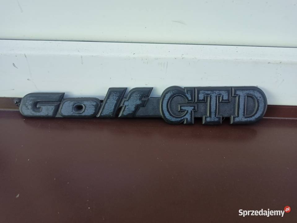 VW Golf MK3 III GTD emblemat na klapę bagażnika Sieradz