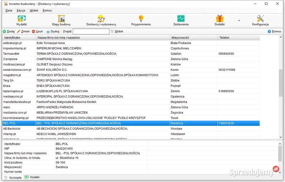 Program do rozliczania budowy zapanuj swoją biurowe łódzkie sprzedam