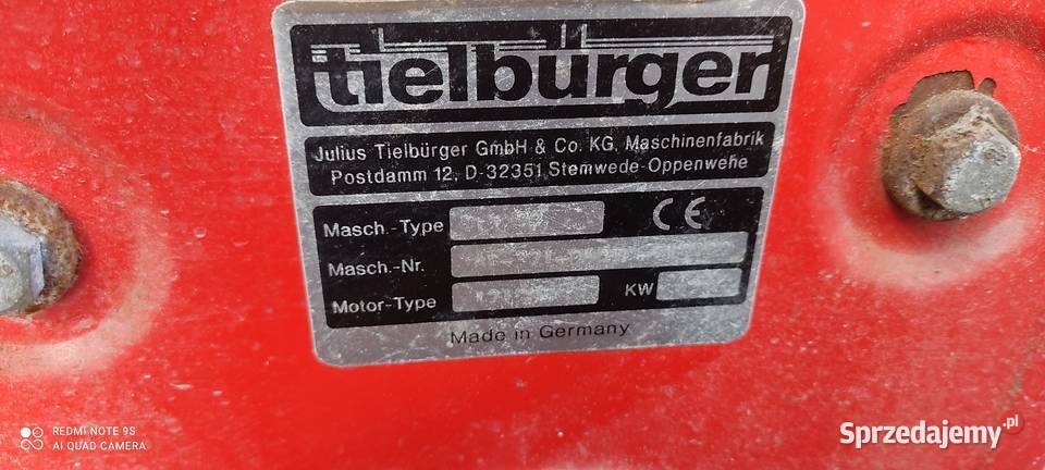zamiatarka Tielburger tl32 35 HP Nowy Tomyśl