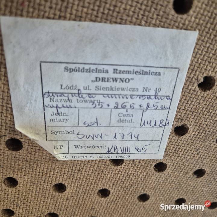 Stara skrzynka PRL drewniane pudełko stare Meble