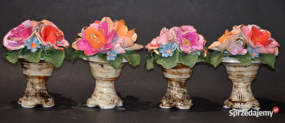 Porcelana ROCERAM aranżacja kwiatowa VIS duża wielkopolskie