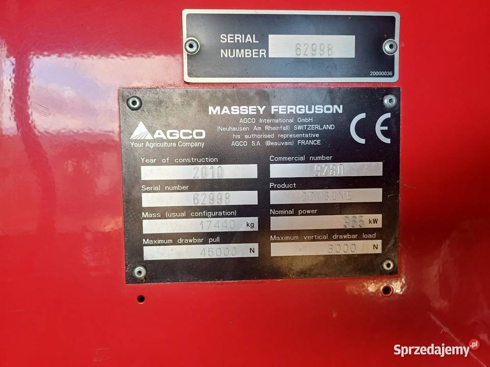 Massey ferguson MF delta hybrid 9280 podlaskie Hajnówka sprzedam