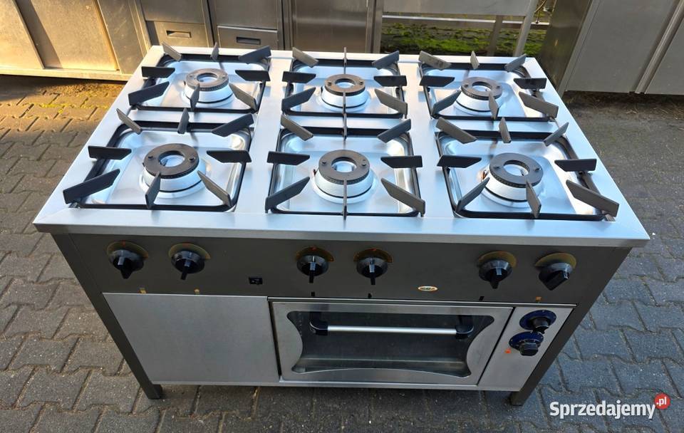 Kuchnia Gazowa 6 Pal Piekarnik Elekt EGAZ M1281 Nowe Skalmierzyce