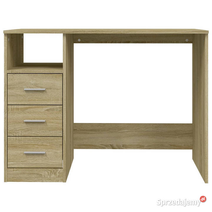 Biurko z szufladami dąb sonoma 102x50x76 mazowieckie Warszawa