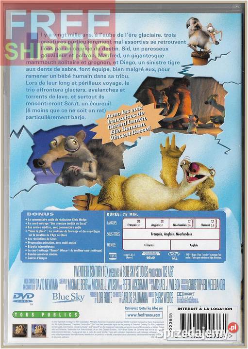 LAge de glace 2002 DVD Ice Age Krynica-Zdrój