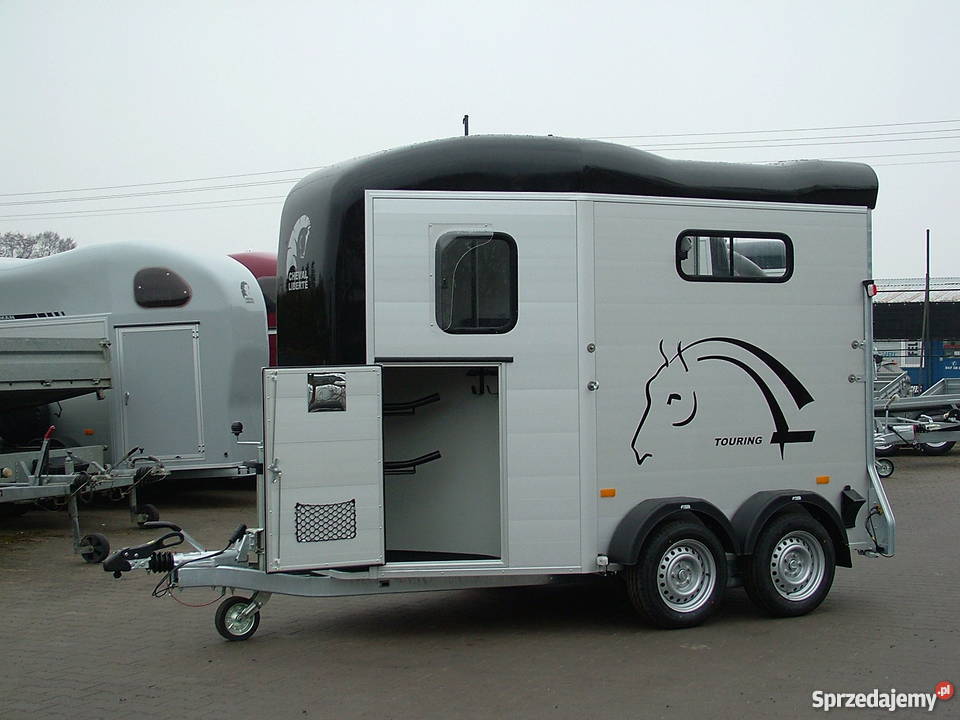 Przyczepa koni aluminiowa z siodlarnią Przyczepy Warszawa