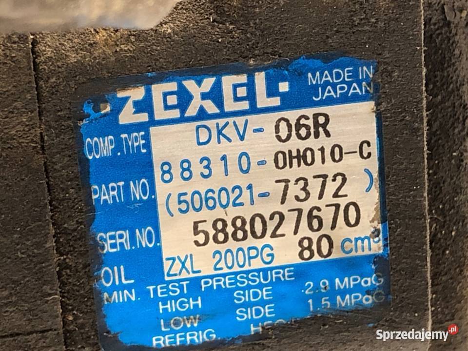 SPRĘŻARKA KLIMATYZACJI TOYOTA AYGO I 883100H010C podkarpackie