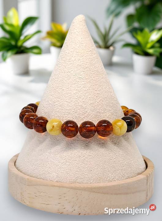 Bransoletka z bursztynu BURSZTYN bałtycki kulka Warszawa sprzedam