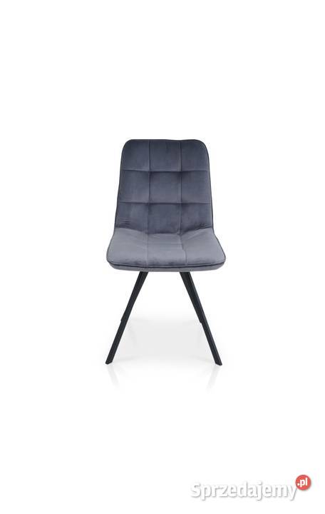 Kpl Krzeseł Antracytowych metalowe nogi 6 48cm śląskie Gliwice