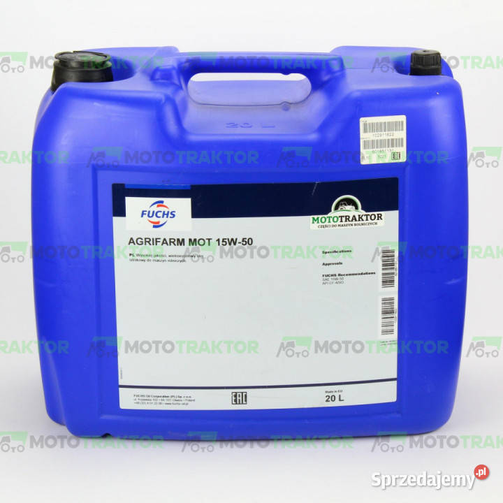OLEJ FUCHS AGRIFARM MOT 15W50 20L Łążynek
