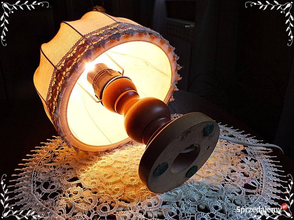 Stara lampka nocna z lat 50tych Veb Narva Lampe Żary