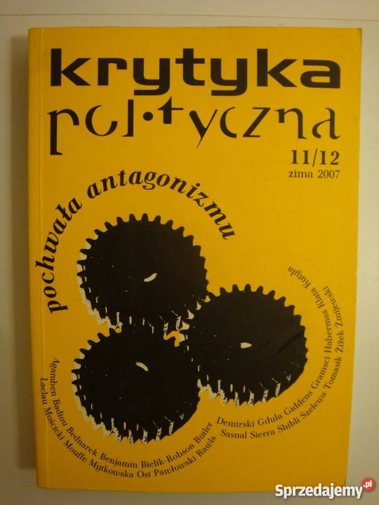 KRYTYKA POLITYCZNA 2007 ZIMA 1112 Warszawa