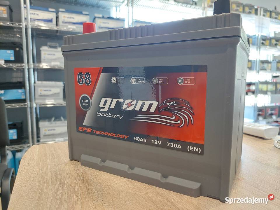 Akumulator GROM EFB STARTSTOP 68Ah 730A Japan L Układ elektryczny, zapłon Rzeszów