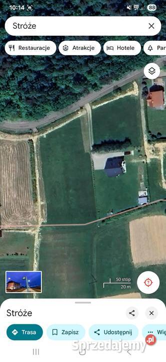 Działka budowlana Stróże gmina Grybów Małopolska 3063m2